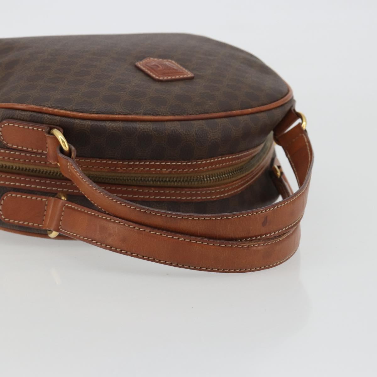 CELINE Macadam Hand Bag PVC Leather Brown Gold Auth BA13898 - Jerrillo image 7