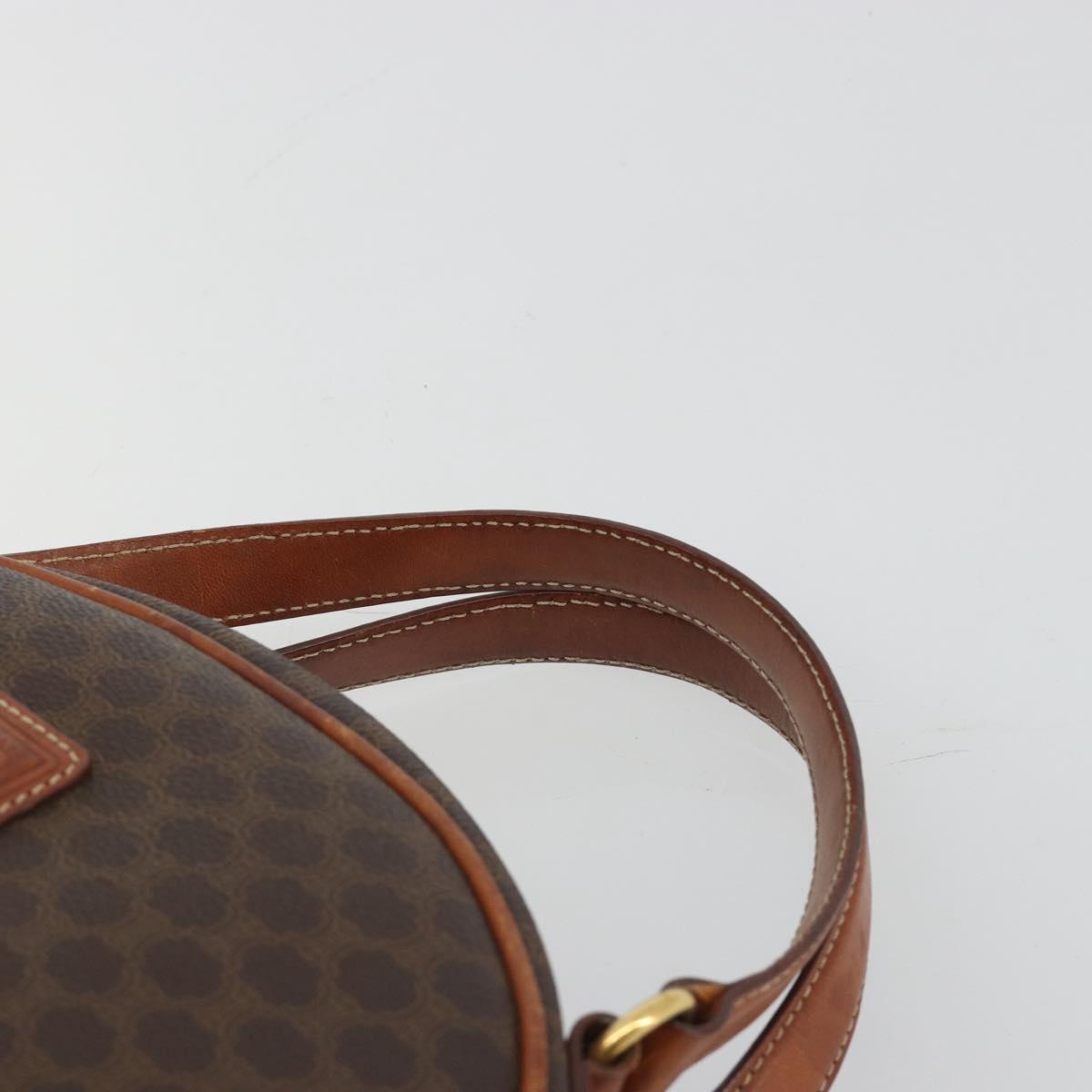 CELINE Macadam Hand Bag PVC Leather Brown Gold Auth BA13898 - Jerrillo image 8
