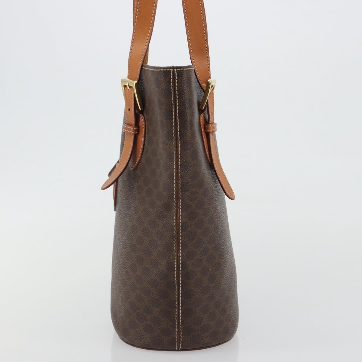 CELINE Macadam Tote Bag PVC Leather Brown Gold Auth BA13920 - Jerrillo image 3