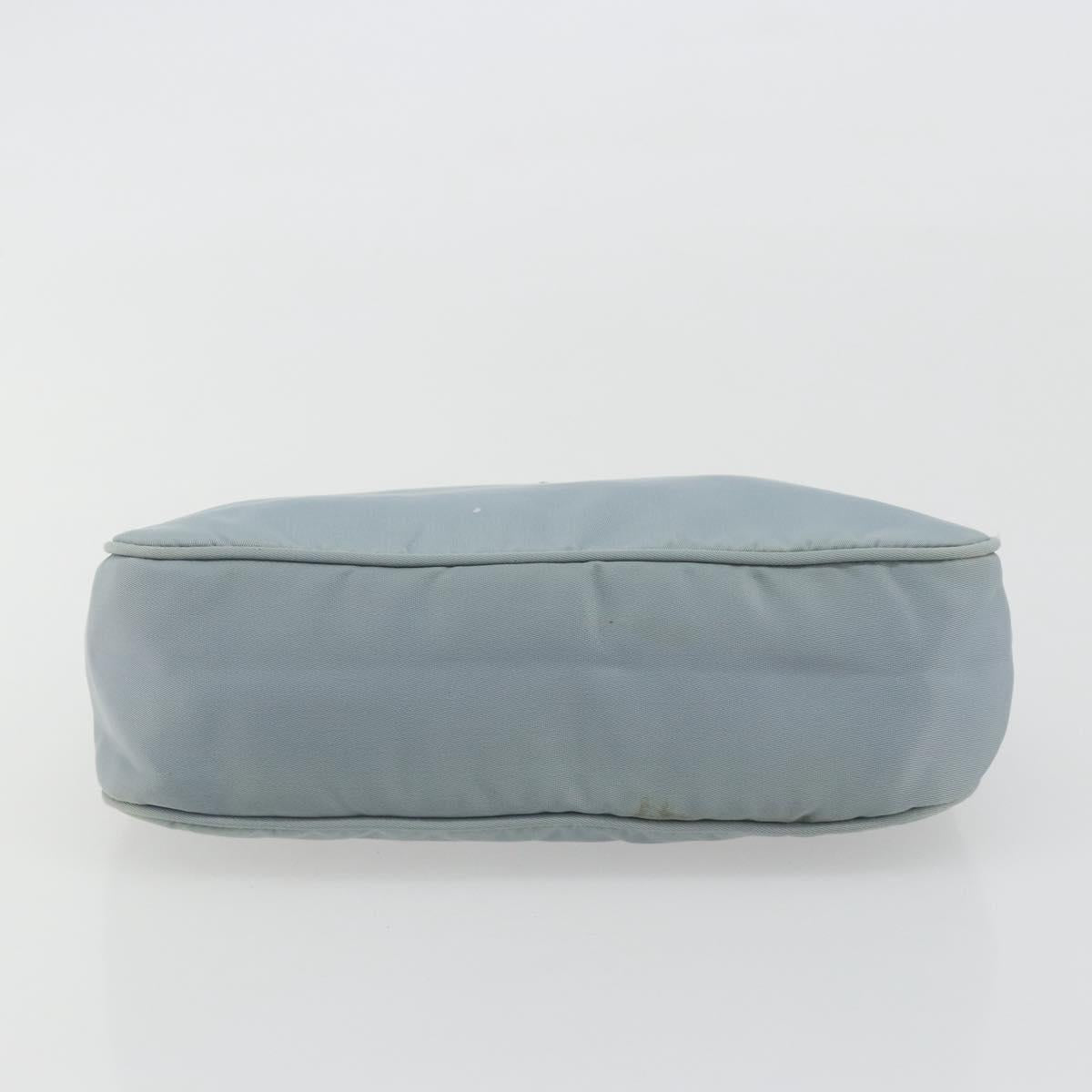PRADA Hand Pouch Nylon Light Blue Silver Auth BA14013A - Jerrillo image 5
