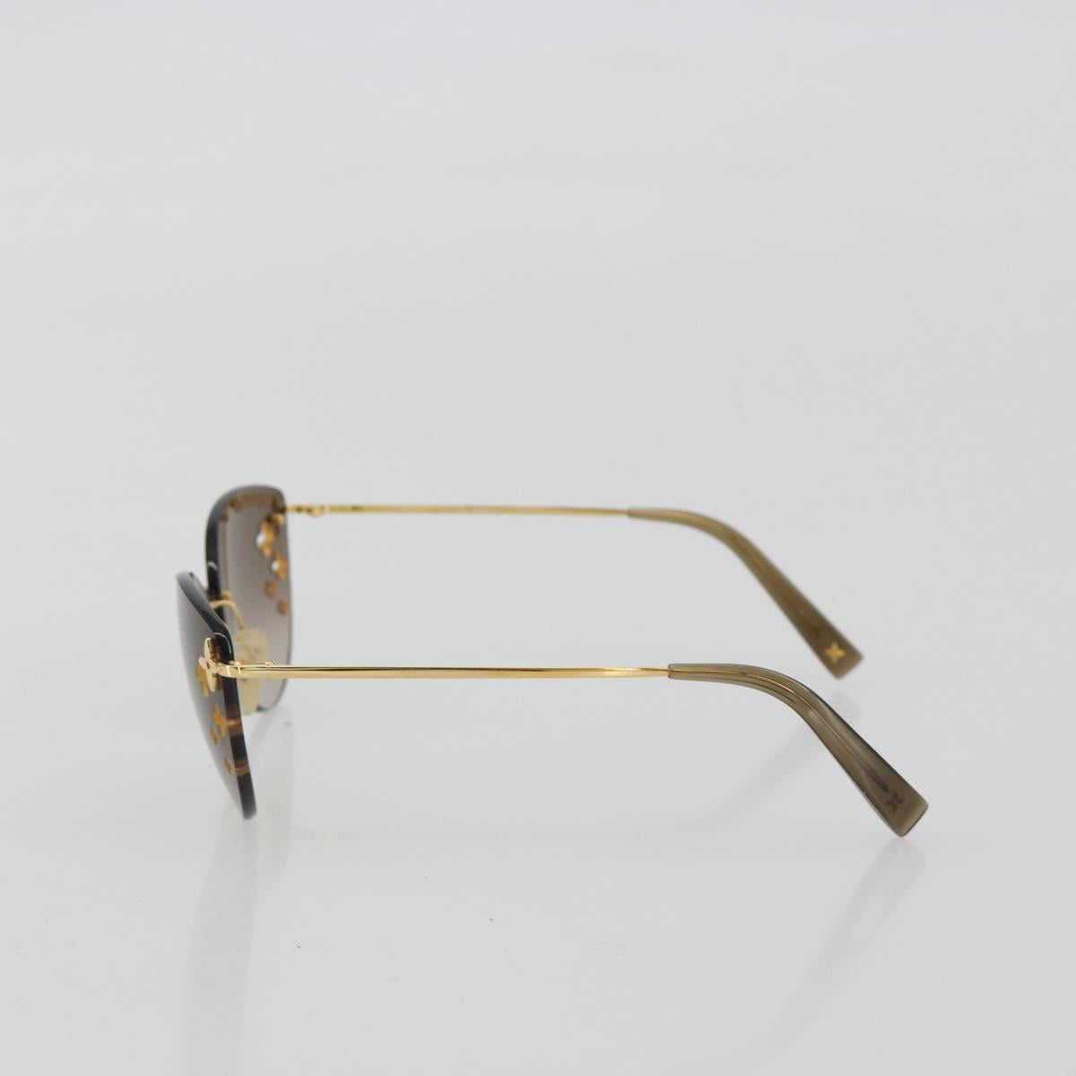 LOUIS VUITTON Desmayo Cat Eye Sunglasses Metal Brown Gold Z0051U Auth BA14024M - Jerrillo image 3