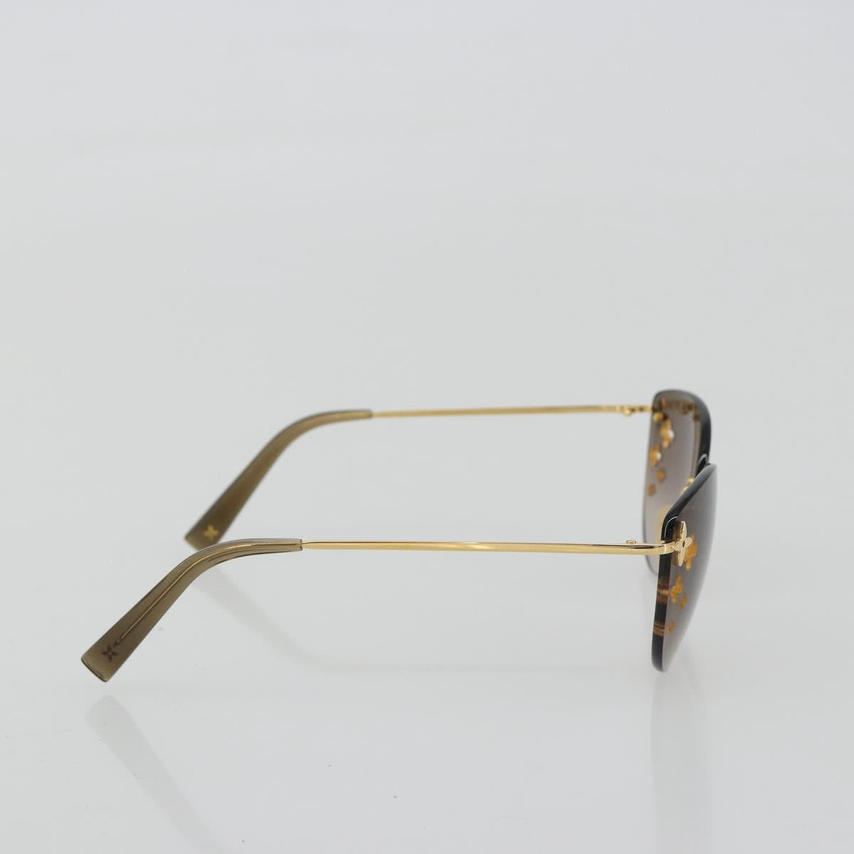 LOUIS VUITTON Desmayo Cat Eye Sunglasses Metal Brown Gold Z0051U Auth BA14024M - Jerrillo image 4