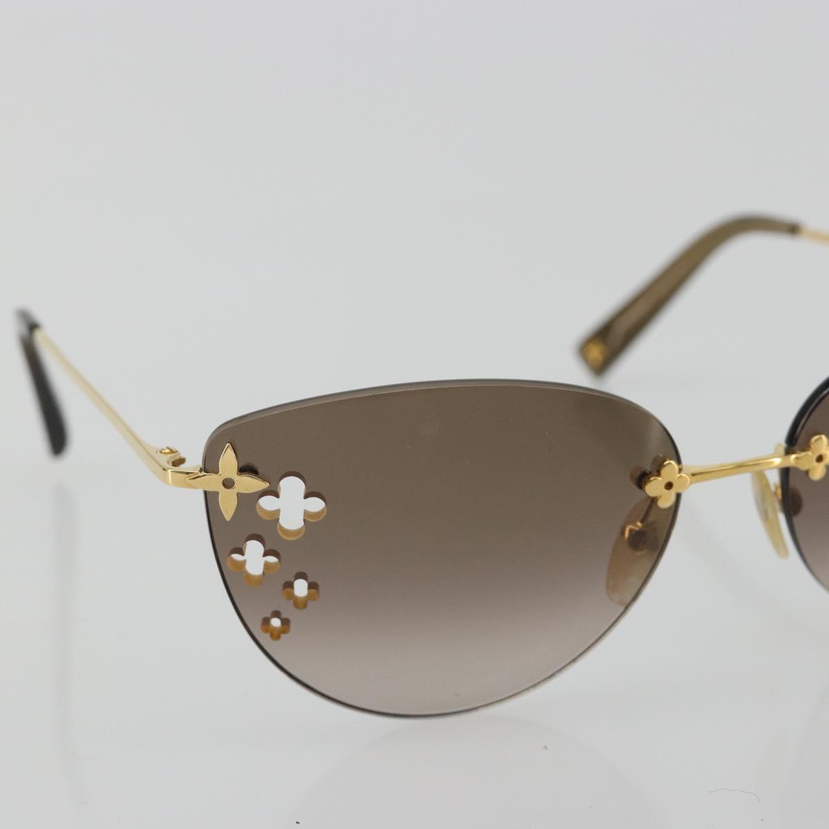 LOUIS VUITTON Desmayo Cat Eye Sunglasses Metal Brown Gold Z0051U Auth BA14024M - Jerrillo image 5