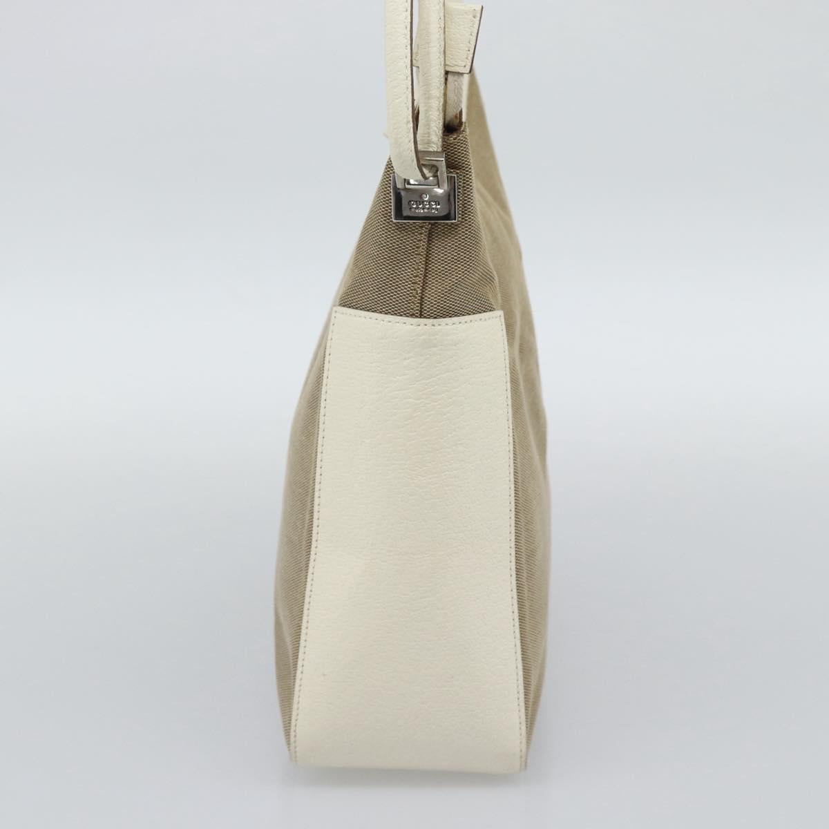 GUCCI GG Canvas Shoulder Bag Beige Silver 001 3766 Auth BA14143 - Jerrillo image 5