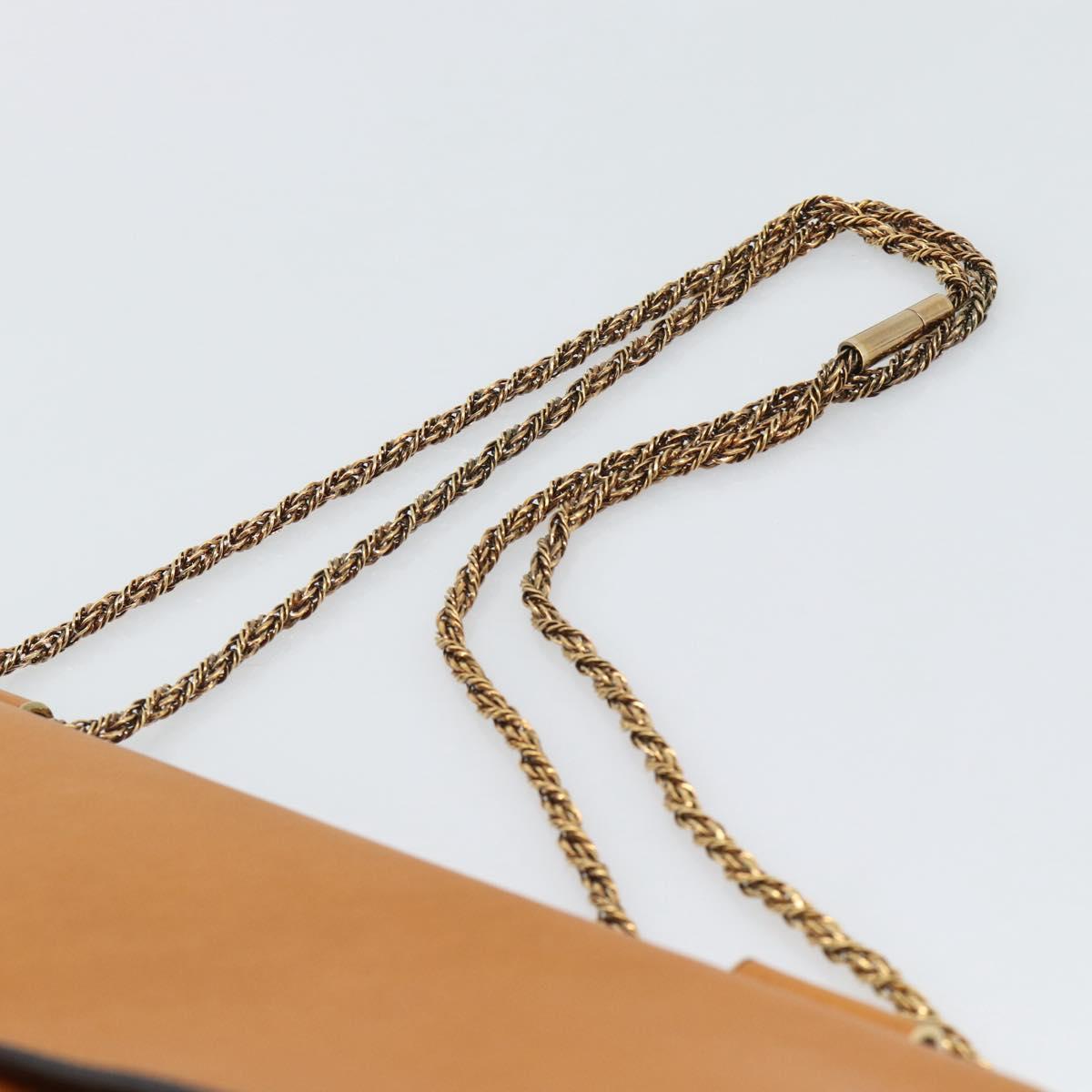 Borsa a tracolla Chloe Elsie con catena, in pelle marrone e tonalità oro, autentica BA14148V image 8