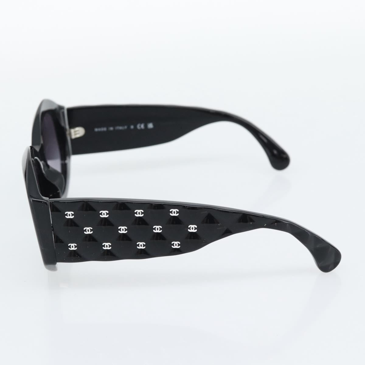 CHANEL Sunglasses Plastic Black CC Auth BA14257M - Jerrillo image 6