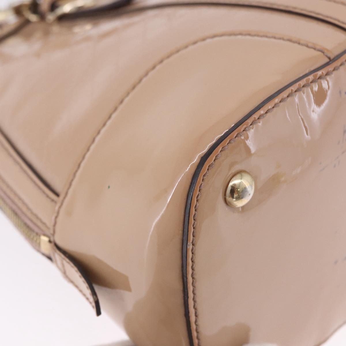 GUCCI Micro GG Canvas Hand Bag Patent leather 2way Pink Gold 309617 Auth BA14304 - Jerrillo image 10