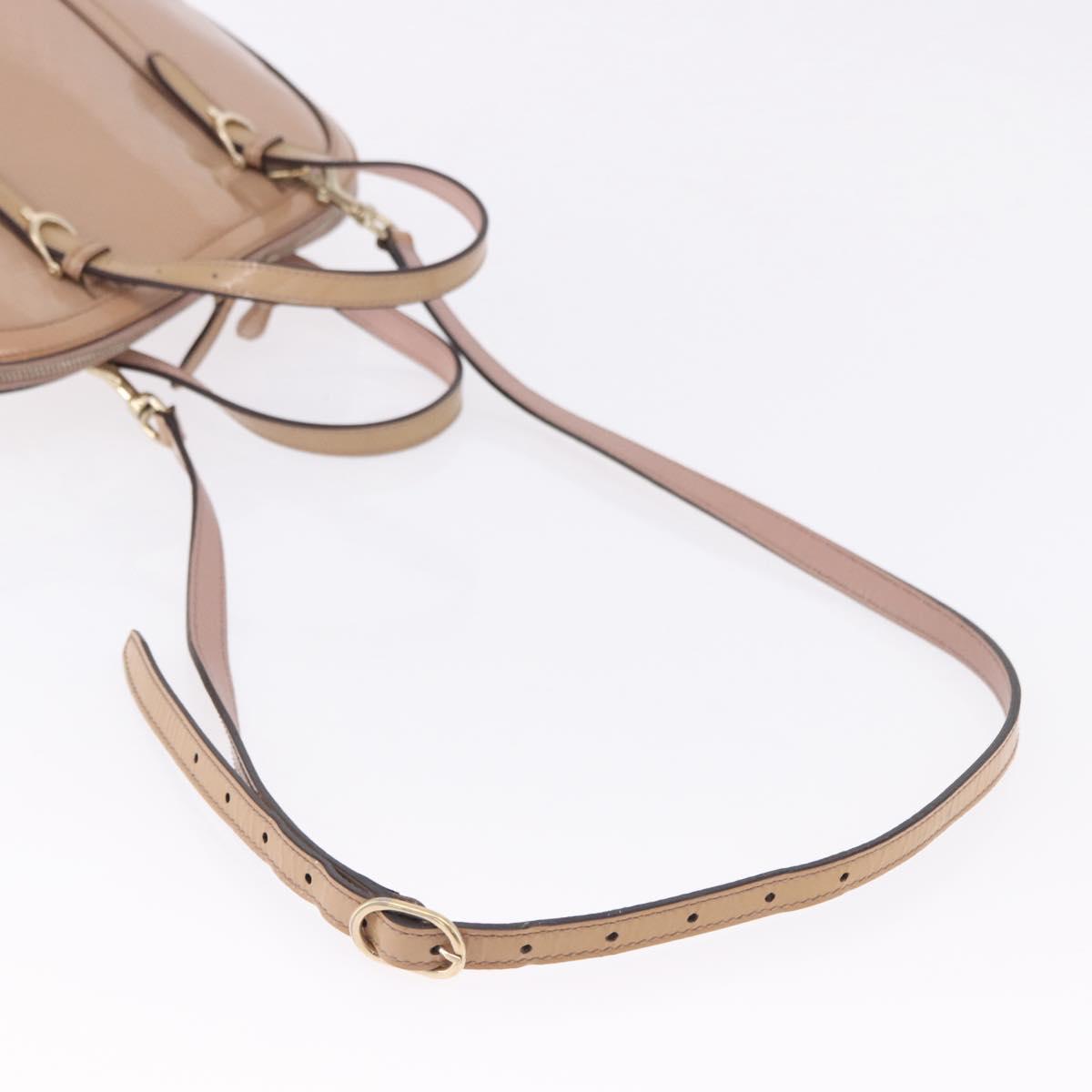 GUCCI Micro GG Canvas Hand Bag Patent leather 2way Pink Gold 309617 Auth BA14304 - Jerrillo image 9