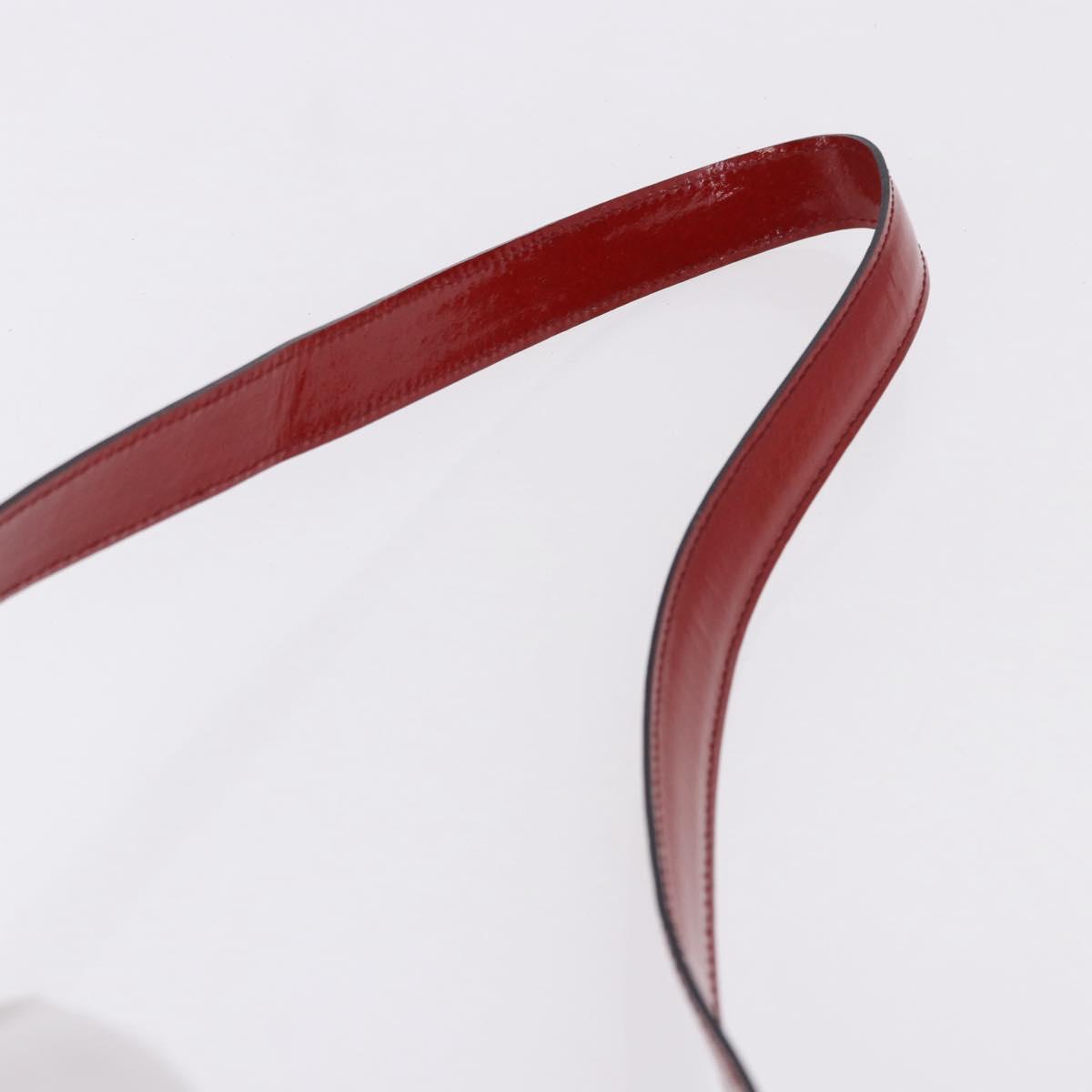 CELINE Shoulder Bag Patent leather Red Gold Auth BA14422A - Jerrillo image 9