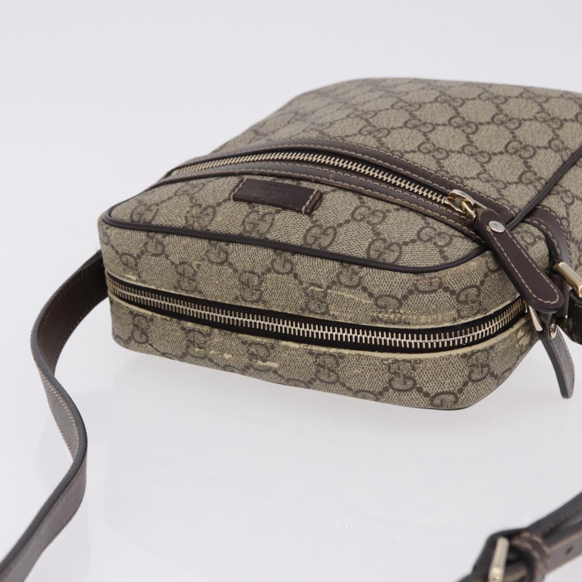 GUCCI GG Supreme Shoulder Bag PVC Beige Gold 233268 Auth BA14504 - Jerrillo image 7