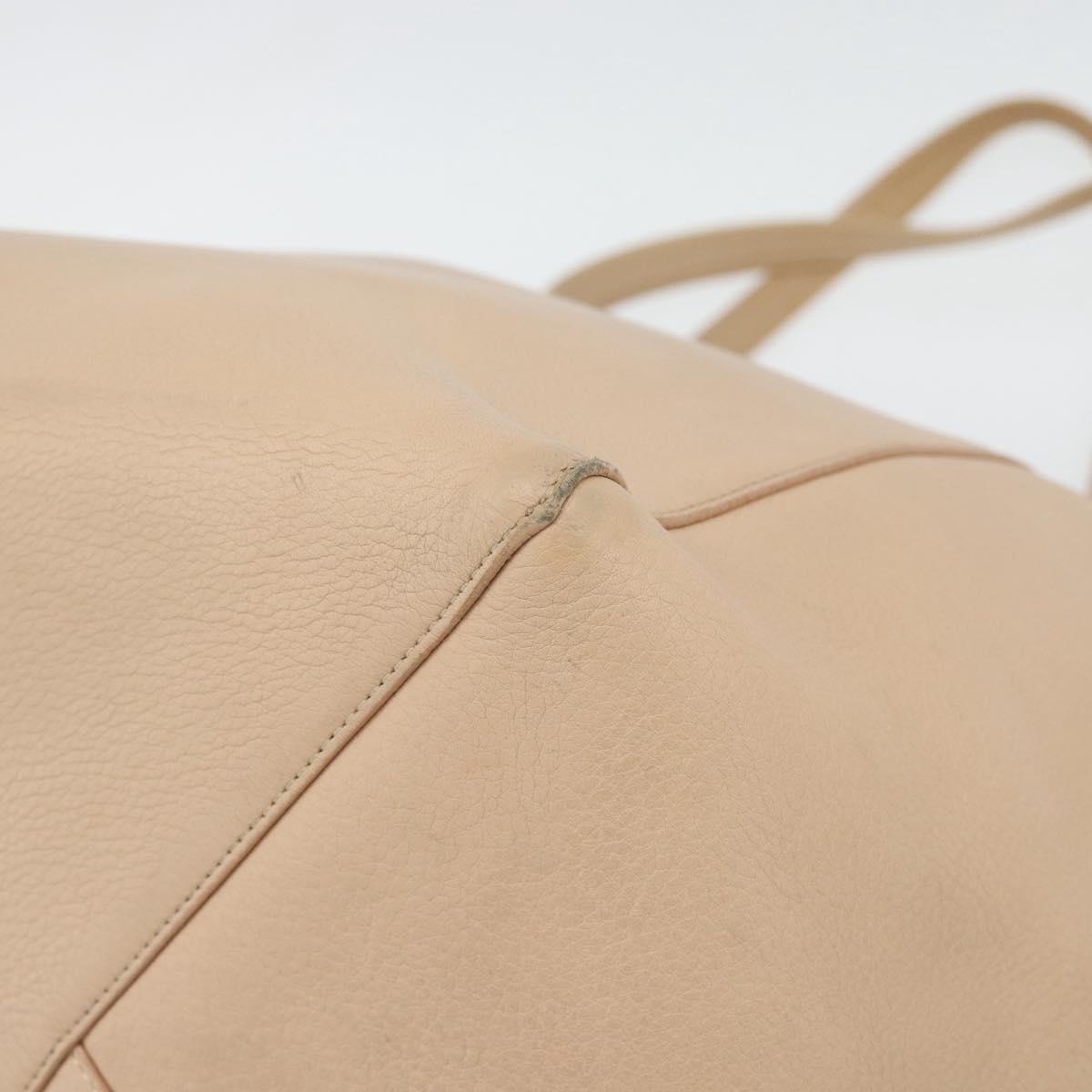 CELINE Tote Bag Leather Beige Auth BA14562A - Jerrillo image 10