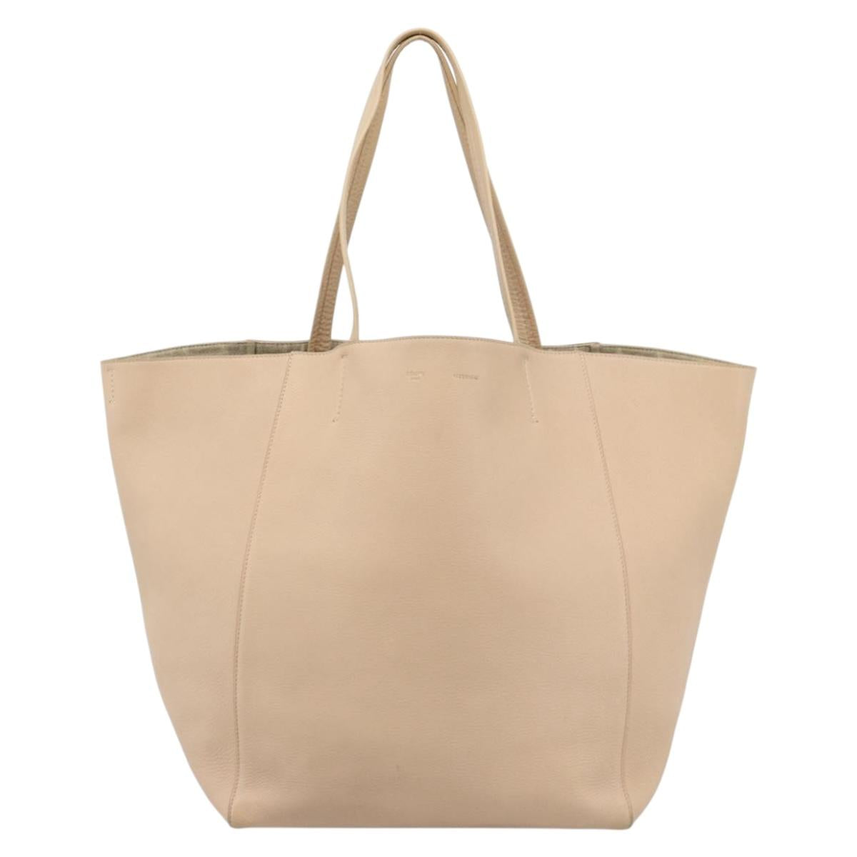 CELINE Tote Bag Leather Beige Auth BA14562A - Jerrillo image 2