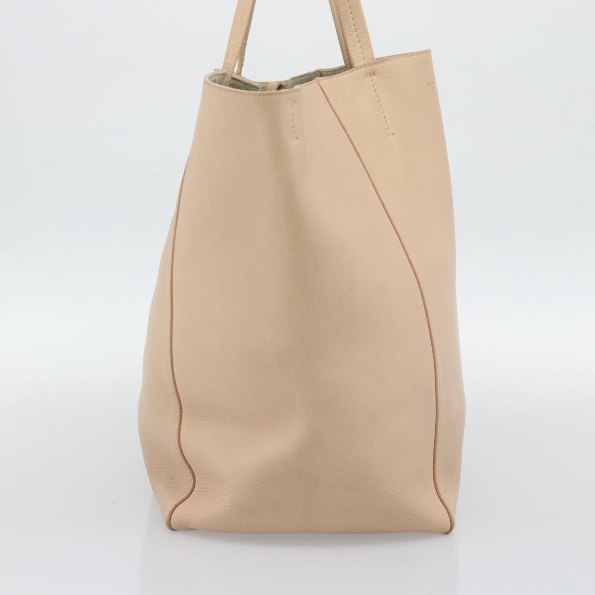 CELINE Tote Bag Leather Beige Auth BA14562A - Jerrillo image 4