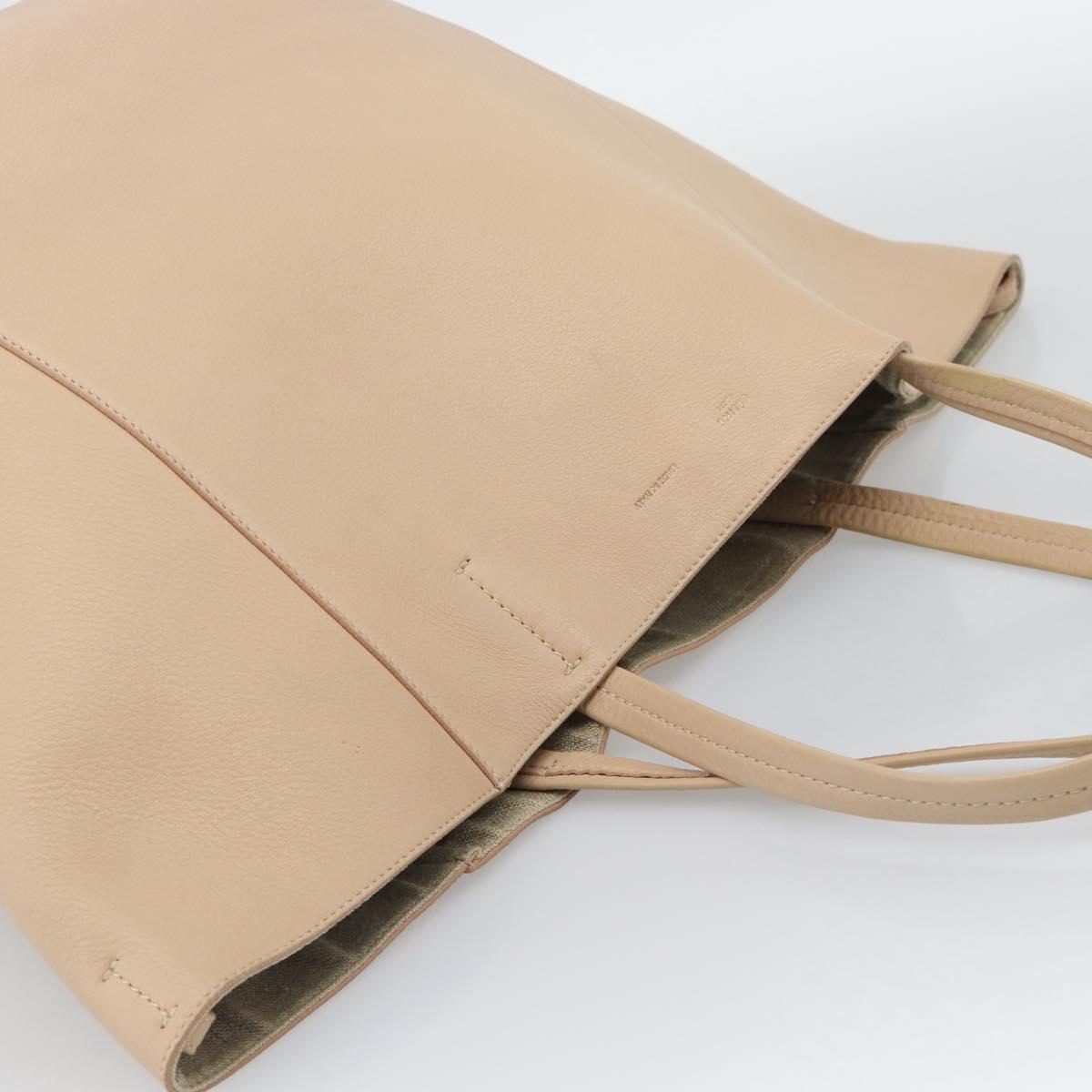 CELINE Tote Bag Leather Beige Auth BA14562A - Jerrillo image 6