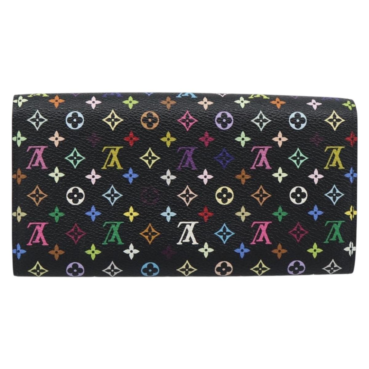 LOUIS VUITTON Monogram Multicolor Portefeiulle Sarah Black M60668 Auth BA14625V - Jerrillo image 2