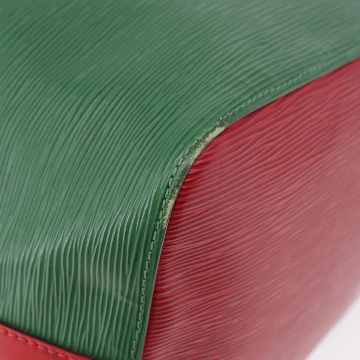 LOUIS VUITTON Epi Petit Noe Shoulder Bag Green Red M44147 LV Auth BA14655A - Jerrillo image 9