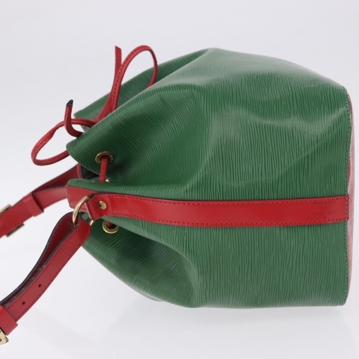 LOUIS VUITTON Epi Petit Noe Shoulder Bag Green Red M44147 LV Auth BA14655A - Jerrillo image 4