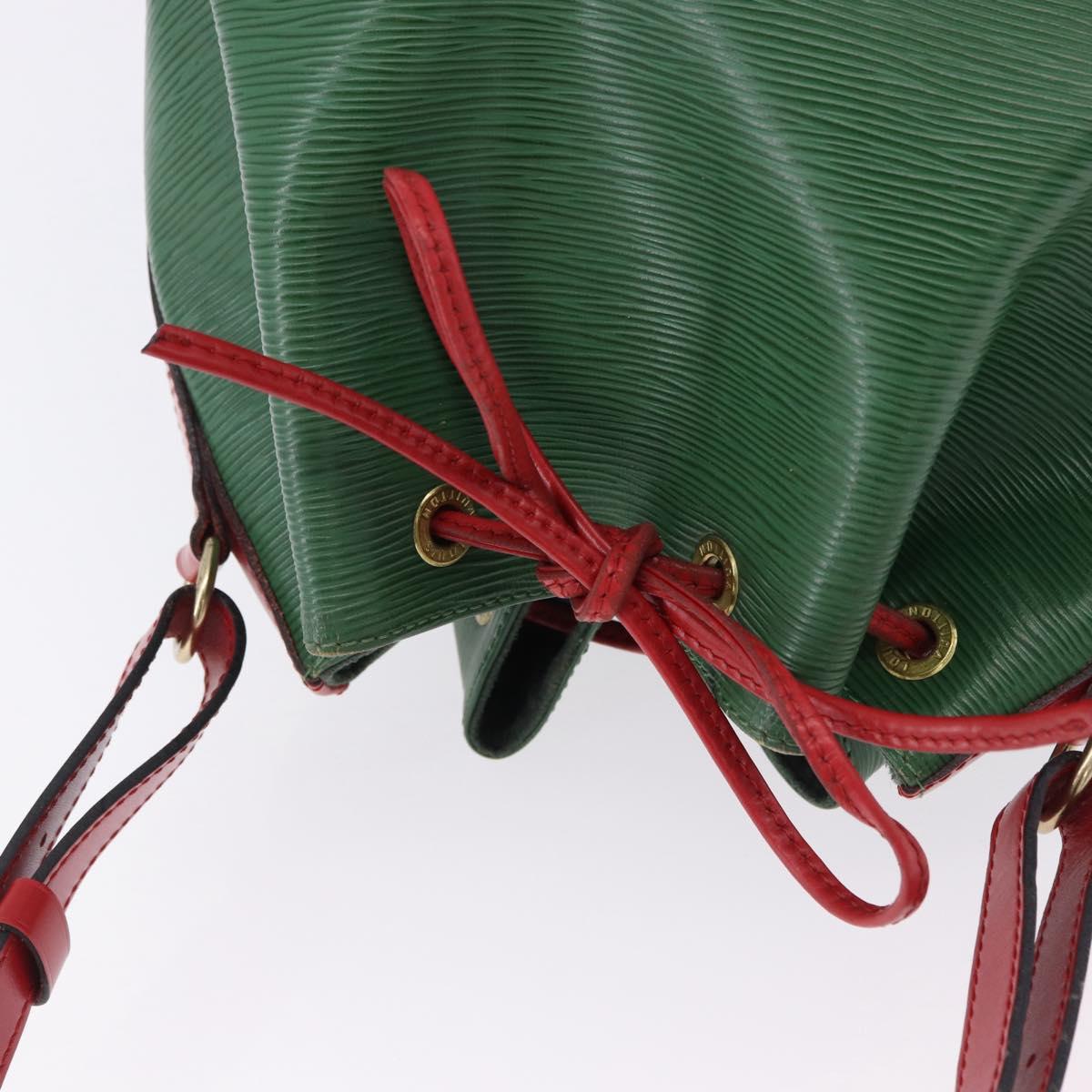 LOUIS VUITTON Epi Petit Noe Shoulder Bag Green Red M44147 LV Auth BA14655A - Jerrillo image 6