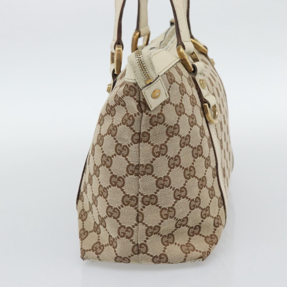 GUCCI GG Canvas Abbey Hand Bag Beige Gold Tone 141470 Auth BA14723 - Jerrillo image 5