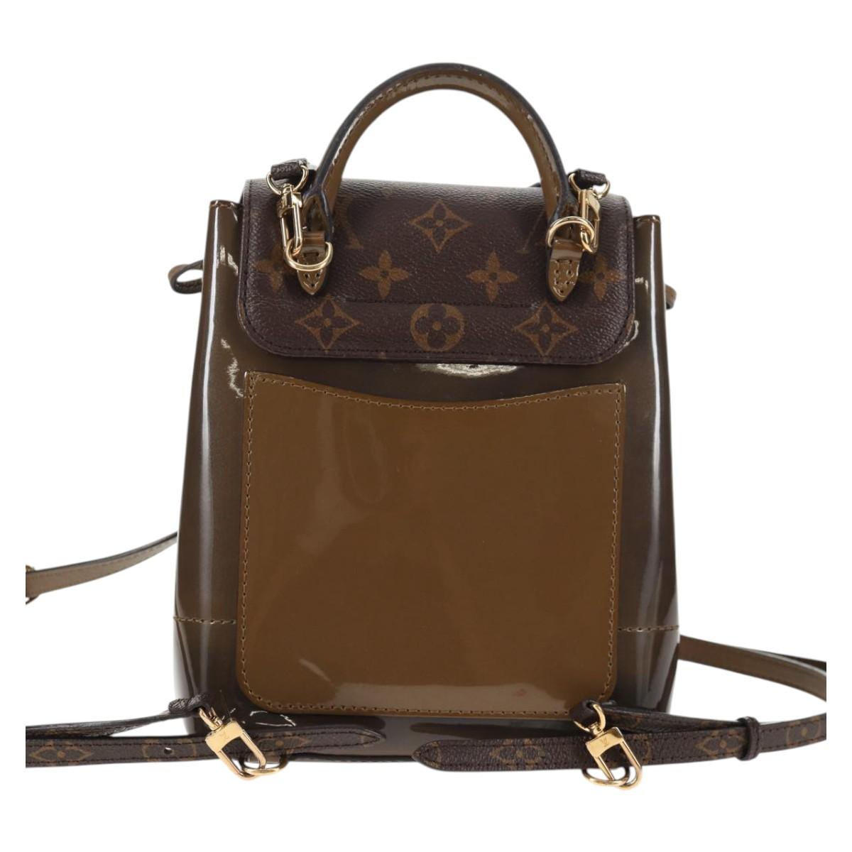LOUIS VUITTON Monogram Vernis Hot Springs Backpack Khaki M54389 LV Auth BA5768V - Jerrillo image 2