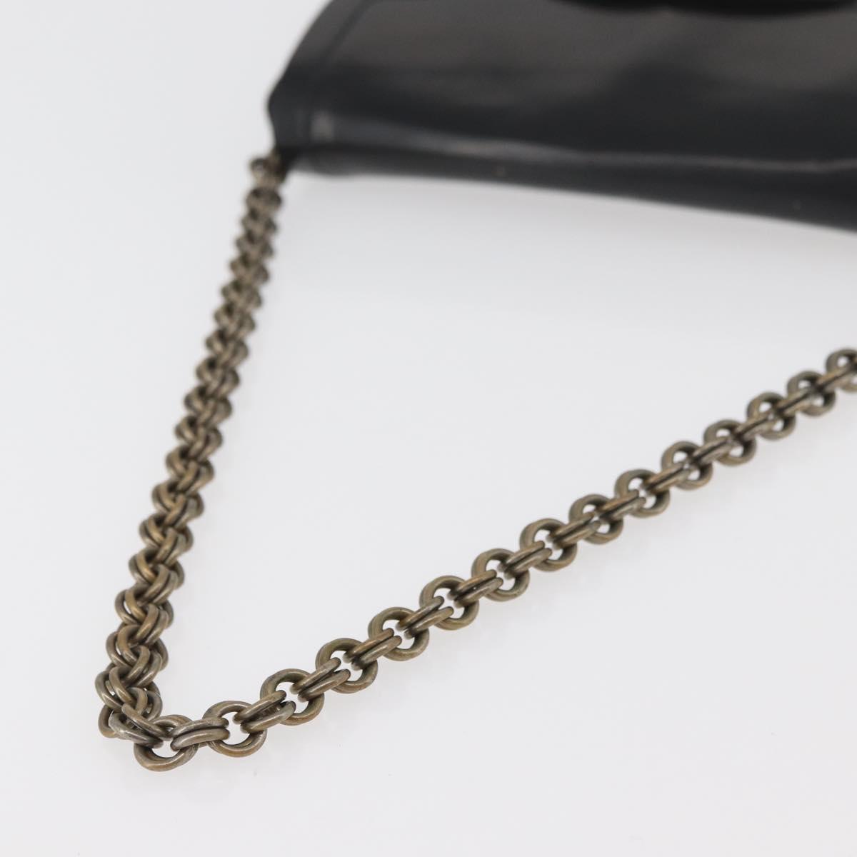 PRADA Chain Shoulder Bag Nylon Black Silver Auth BAZ748A - Jerrillo image 7