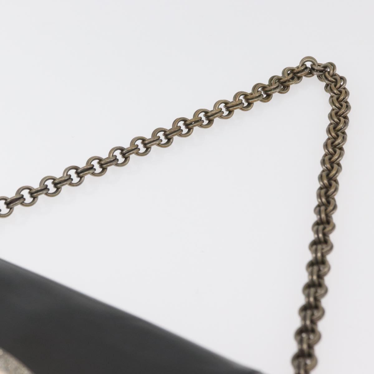 PRADA Chain Shoulder Bag Nylon Black Silver Auth BAZ748A - Jerrillo image 8