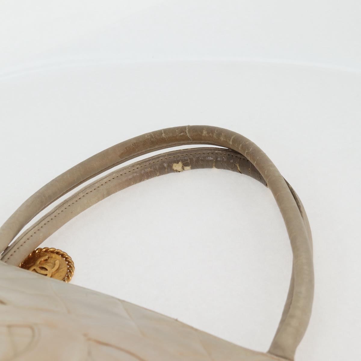 Borsa tote CHANEL in pelle di agnello beige con logo CC, autentica bs12535 - Jerrillo image 10