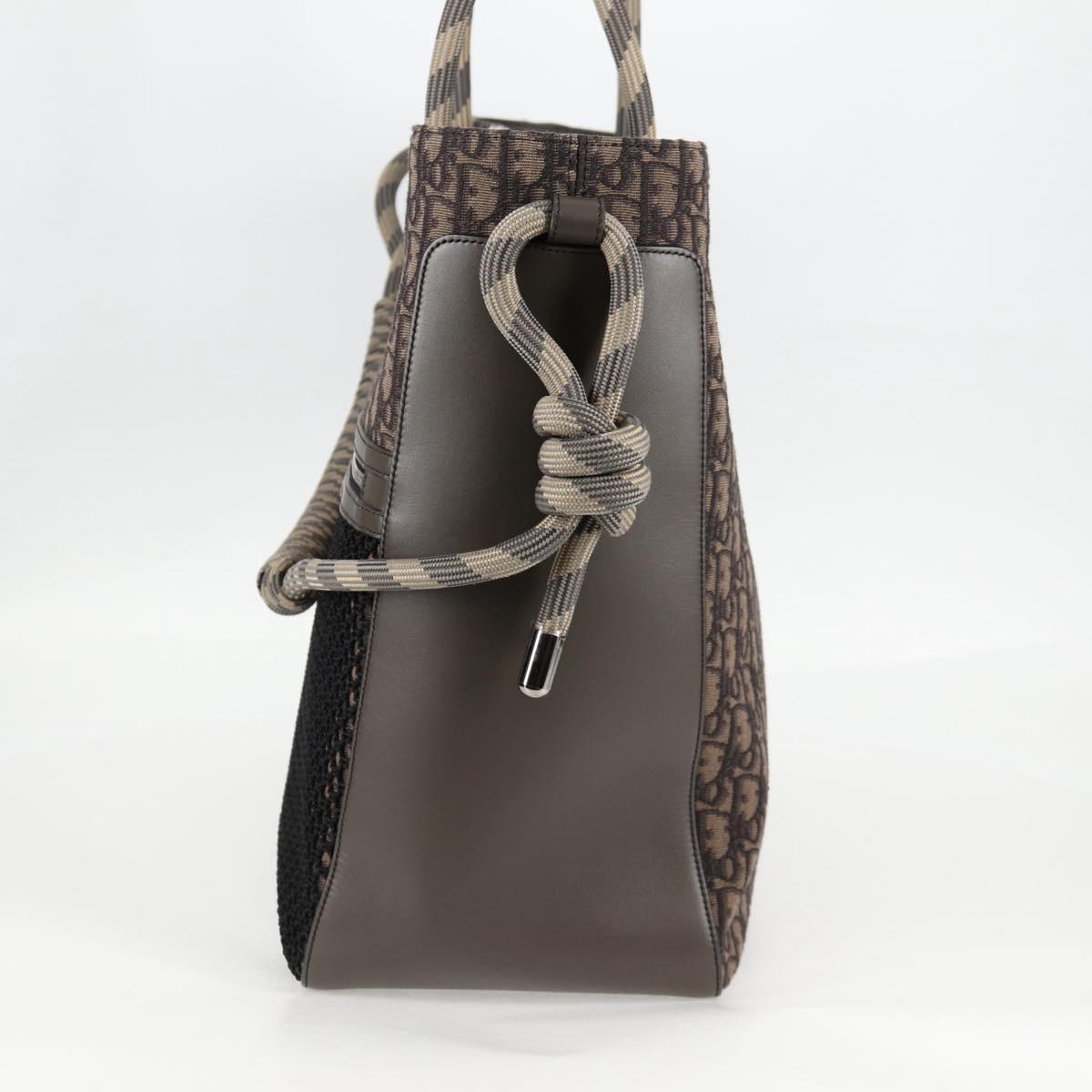 Christian Dior Tote Bag Trotter Canvas Gray Silver Auth bs24696SAM - Jerrillo image 3