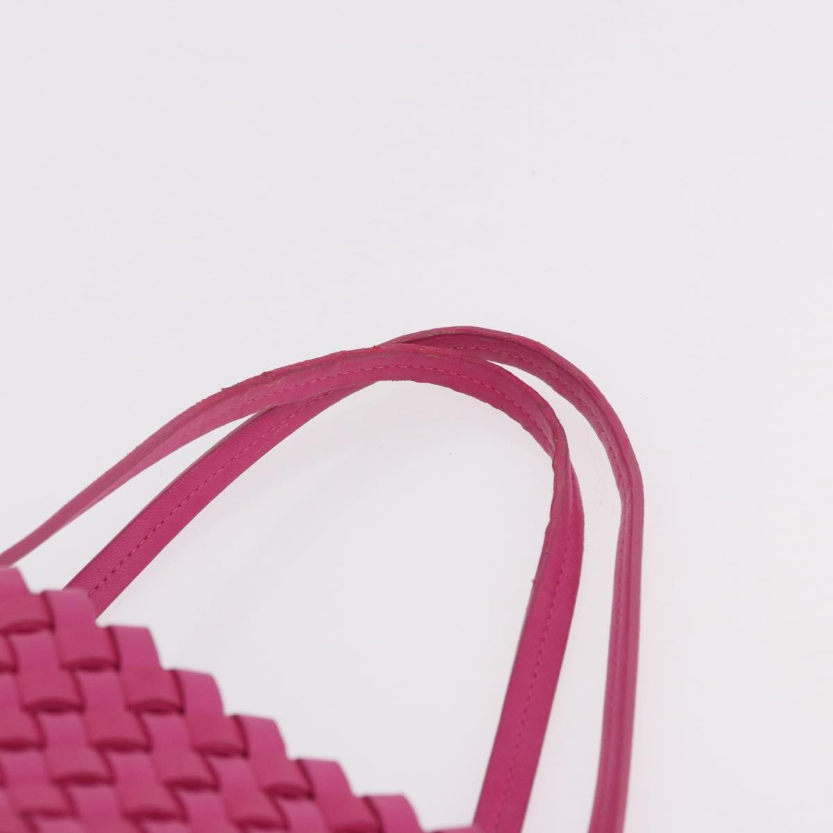 BOTTEGA VENETA INTRECCIATO Tote Bag Leather Pink Beige Auth bs35618A - Jerrillo image 9