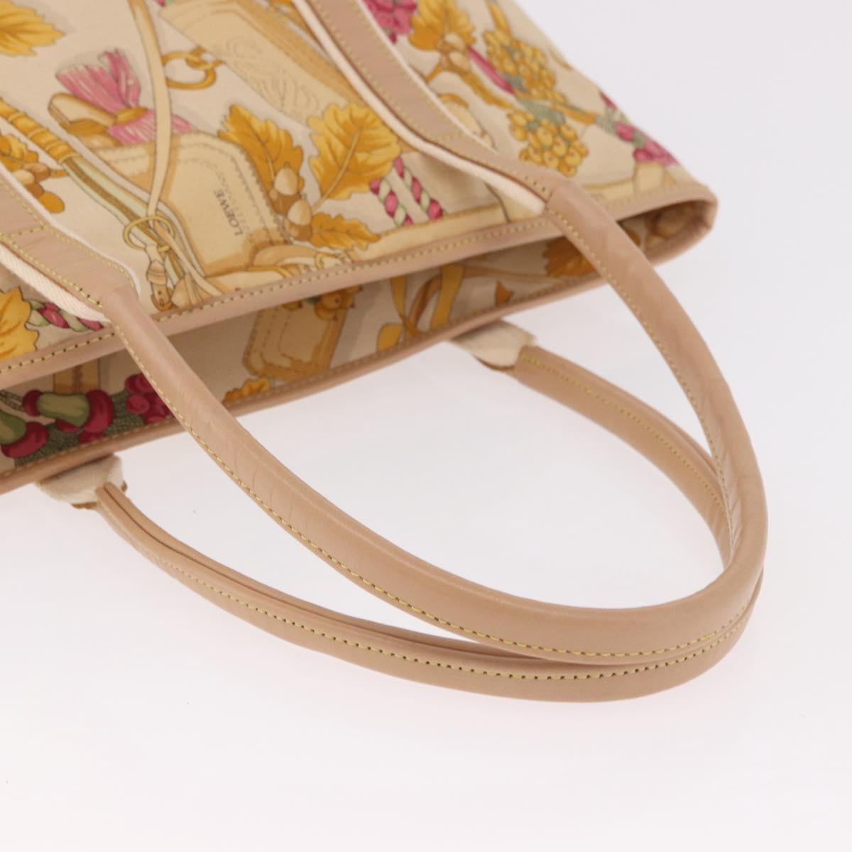 LOEWE Tote Bag Canvas Beige Brown Auth bs35631A - Jerrillo image 7