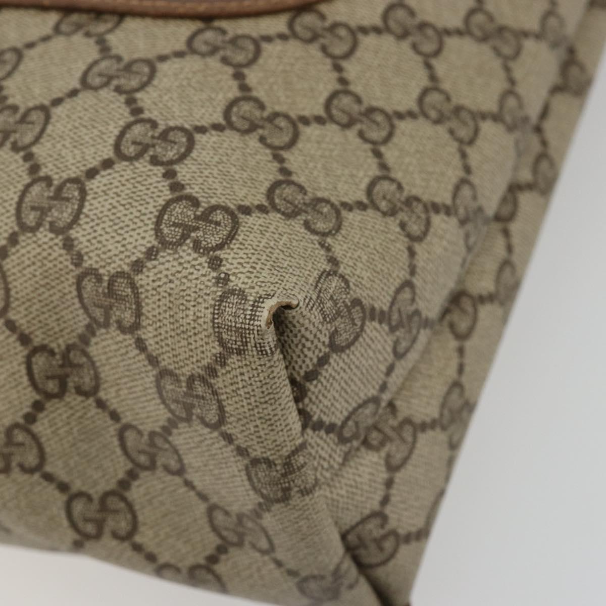 GUCCI GG Supreme Web Sherry Line Tote Bag PVC Beige 39 02 003 Auth bs35666 - Jerrillo image 9