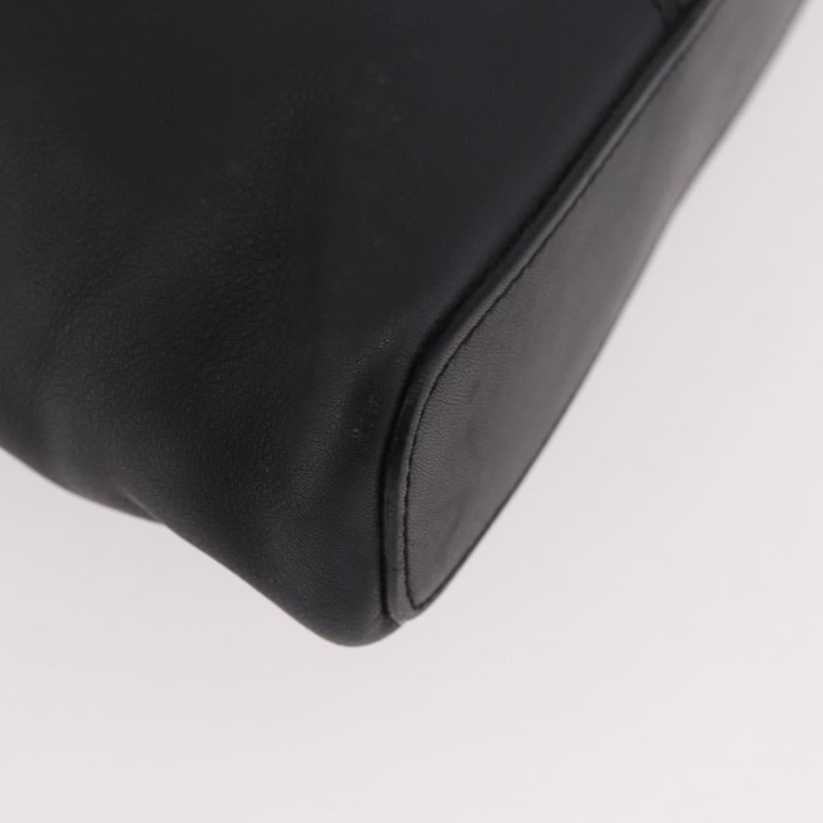LOEWE Tote Bag Leather Black Silver Auth bs35687 - Jerrillo image 9