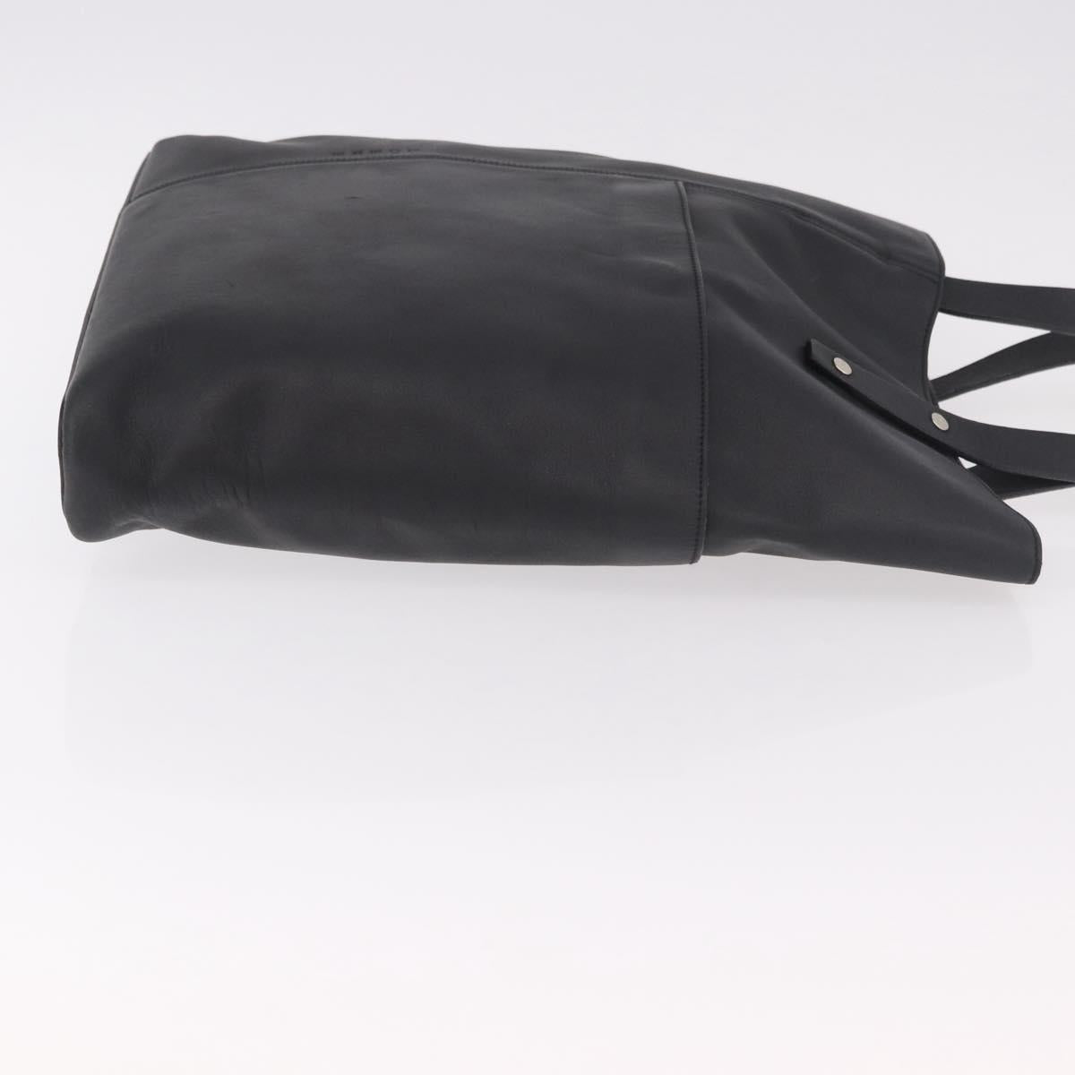 LOEWE Tote Bag Leather Black Silver Auth bs35687 - Jerrillo image 3
