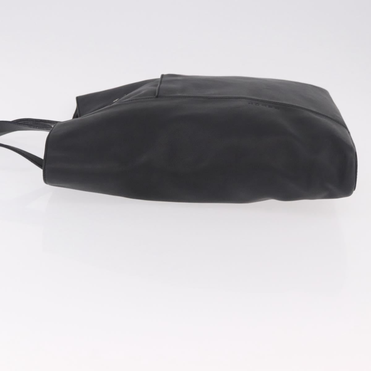 LOEWE Tote Bag Leather Black Silver Auth bs35687 - Jerrillo image 4