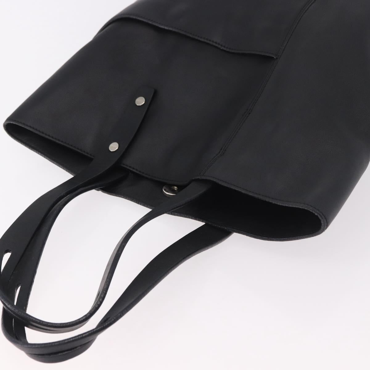 LOEWE Tote Bag Leather Black Silver Auth bs35687 - Jerrillo image 6