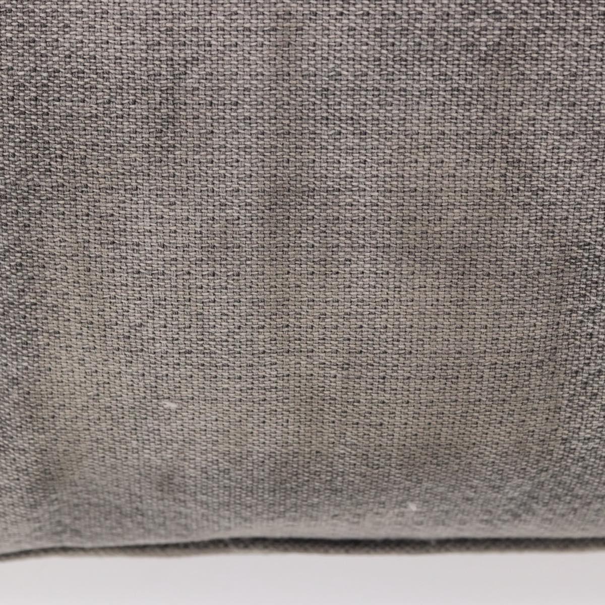 CHANEL Deauville Line Chain Tote Bag Canvas Gray Silver CC Auth bs35696 - Jerrillo image 4