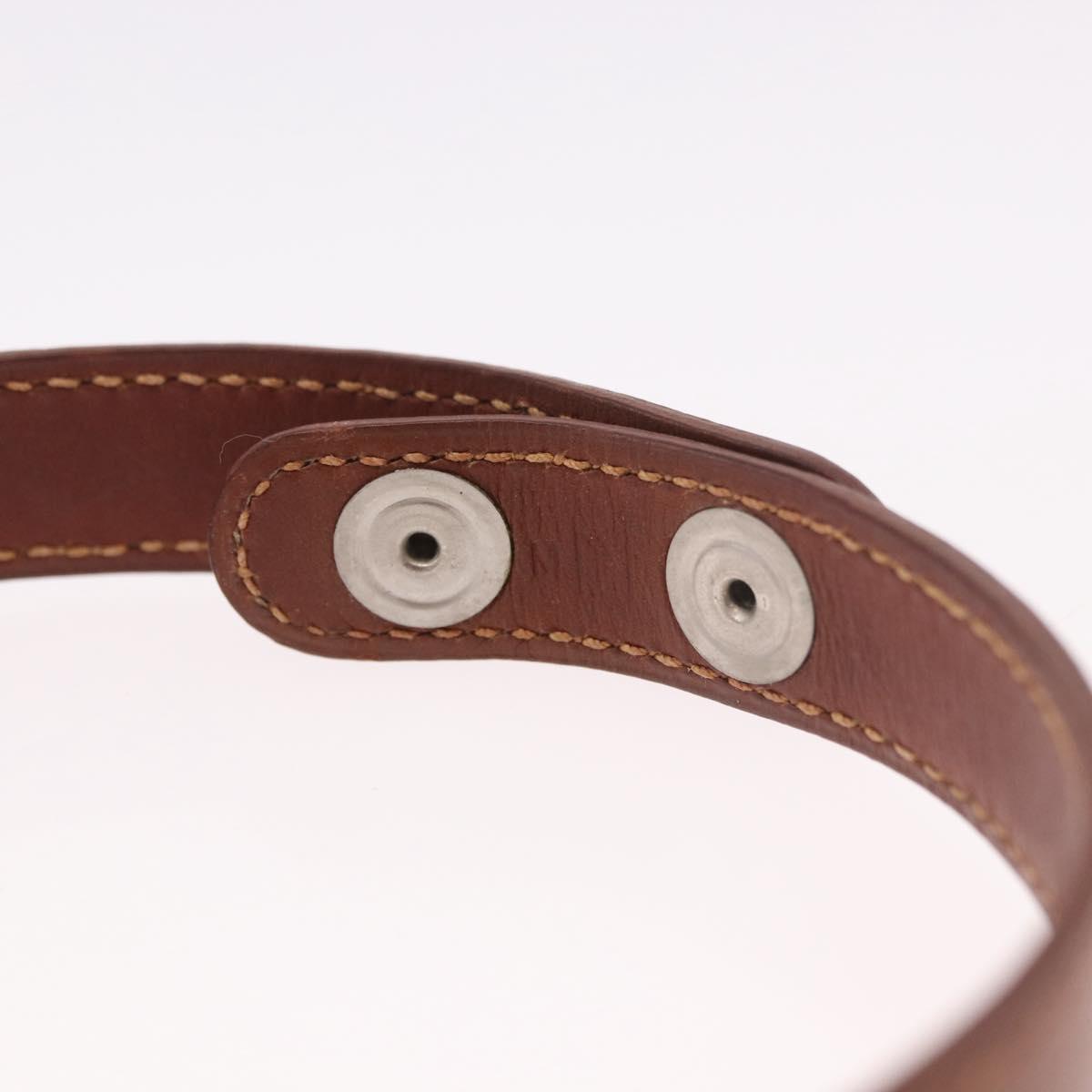 Bracciale HERMES in pelle marrone e argento, autentico bs35719A - Jerrillo image 8