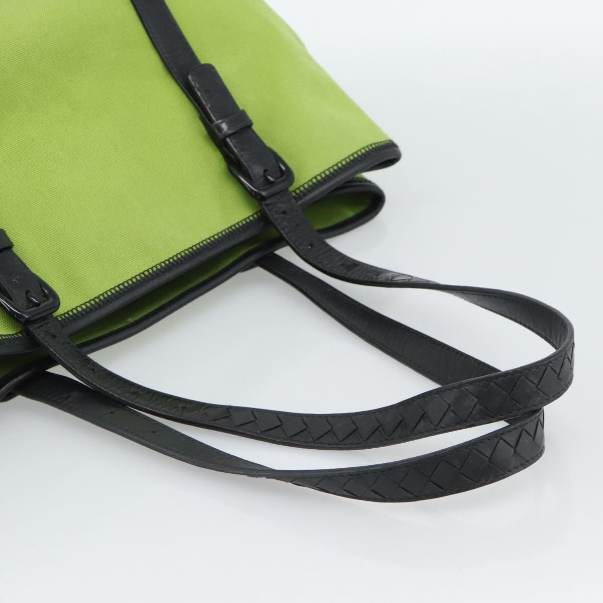 BOTTEGA VENETA Tote Bag Canvas Green Black 256763 Auth bs35773 - Jerrillo image 7