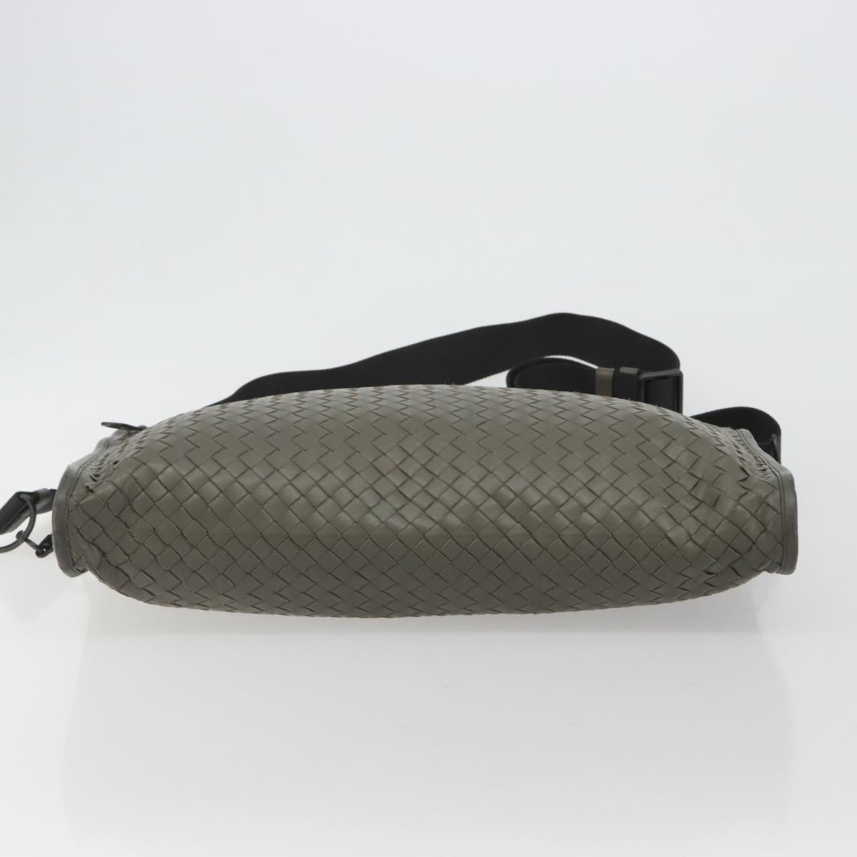 BOTTEGA VENETA INTRECCIATO Business Bag Leather 2way Gray Auth bs35785 - Jerrillo image 5