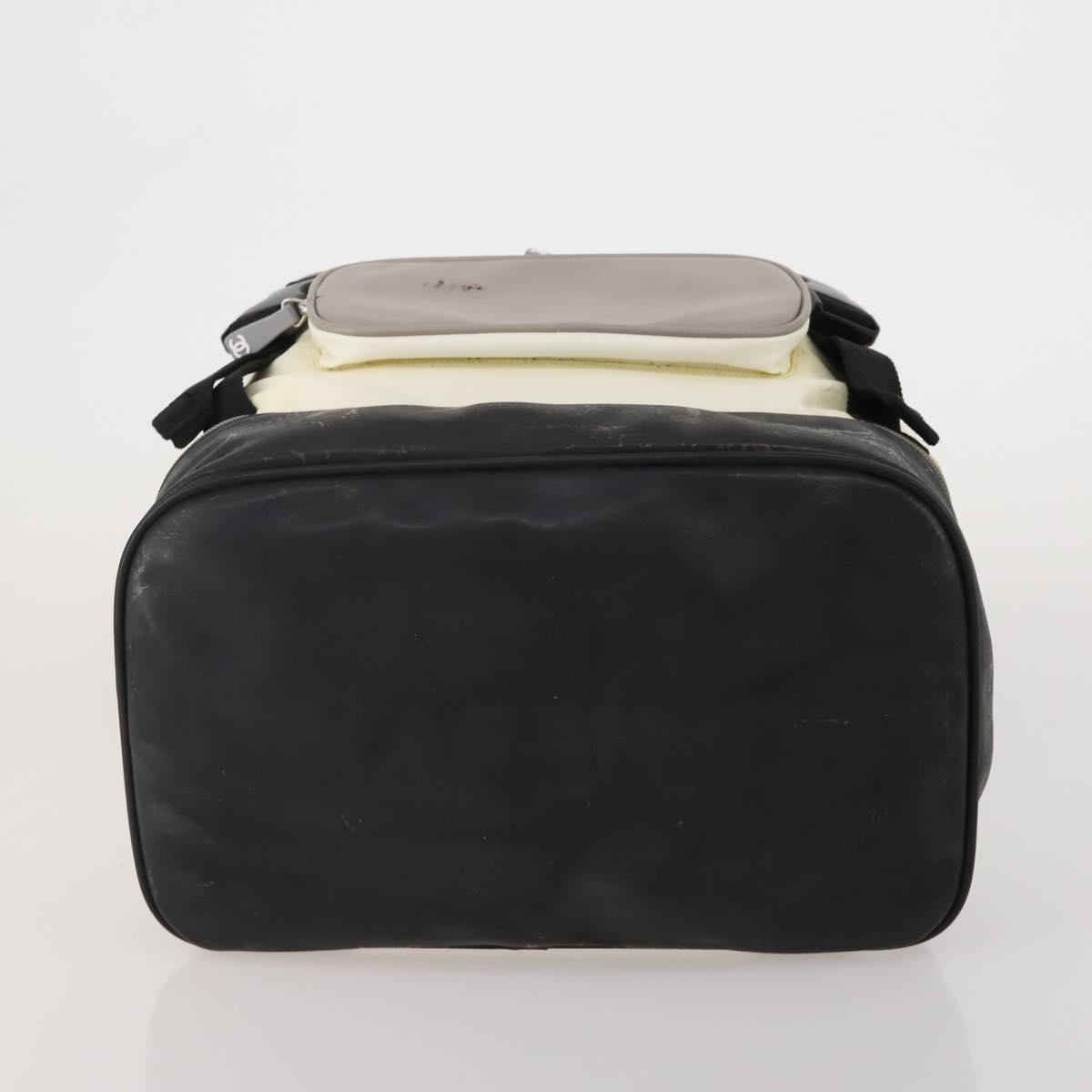 CHANEL Sports Line Backpack White Gray CC Auth bs35854 - Jerrillo image 5