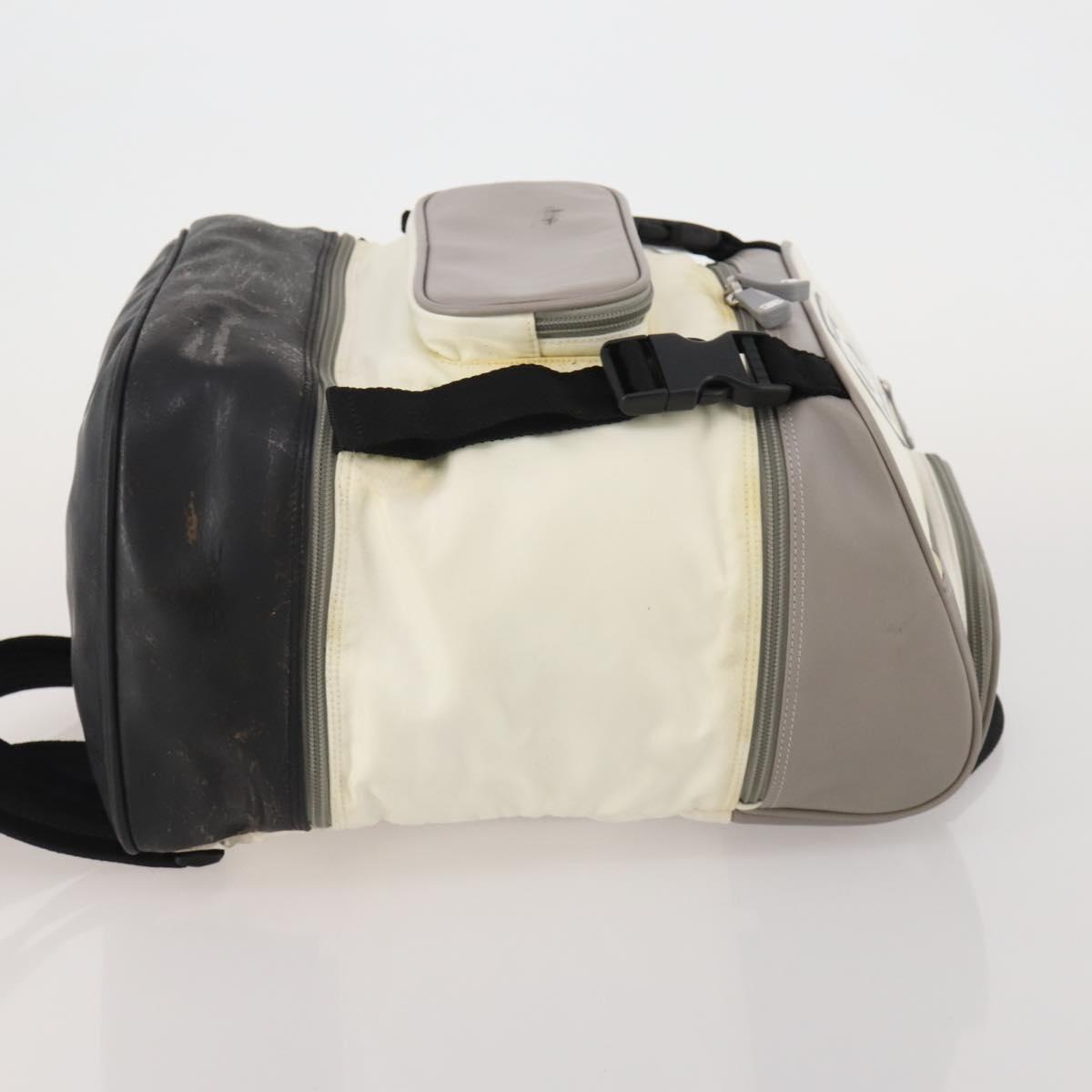 CHANEL Sports Line Backpack White Gray CC Auth bs35854 - Jerrillo image 3