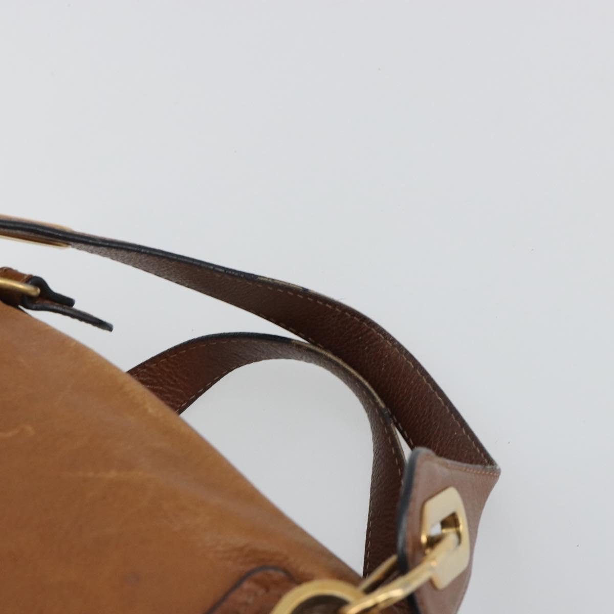 Chloe Paraty Hand Bag Leather Brown Gold Auth bs35996 - Jerrillo image 8
