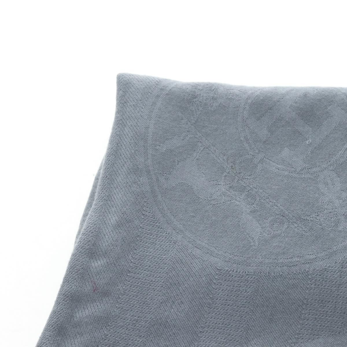 HERMES New Libris Stole Cashmere Gray Auth bs36055 - Jerrillo image 8