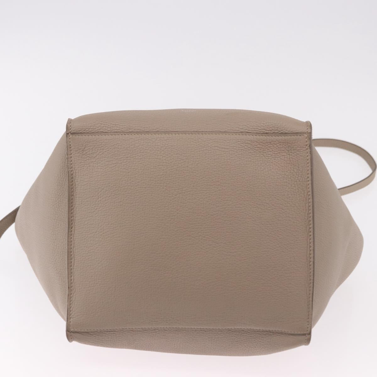 CELINE Big Bag Small Hand Bag Leather Gray Silver Auth bs36059M - Jerrillo image 5