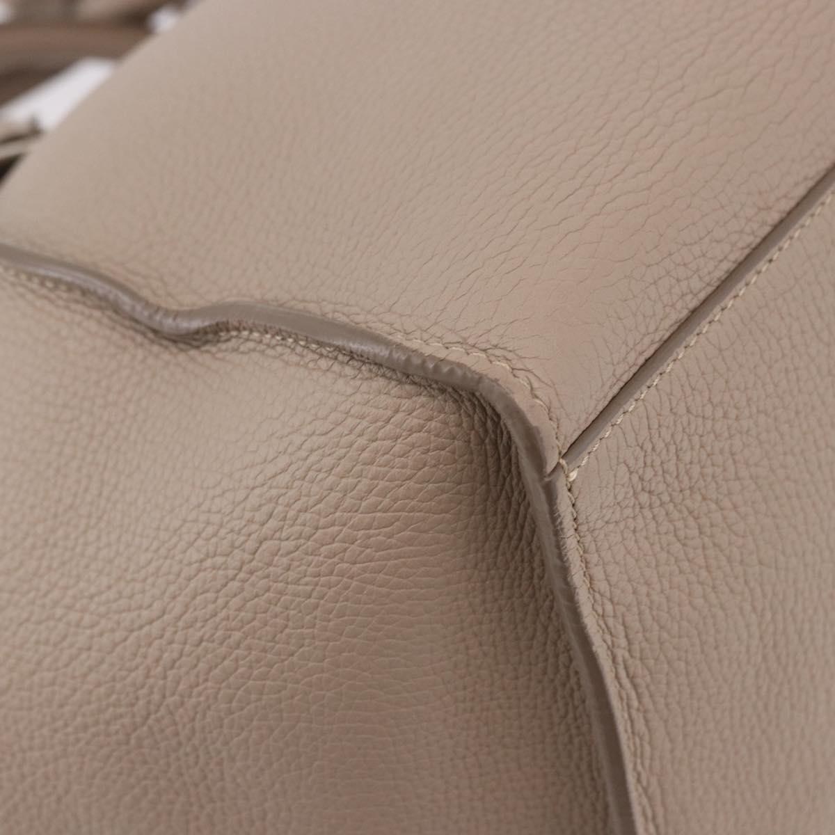CELINE Big Bag Small Hand Bag Leather Gray Silver Auth bs36059M - Jerrillo image 9