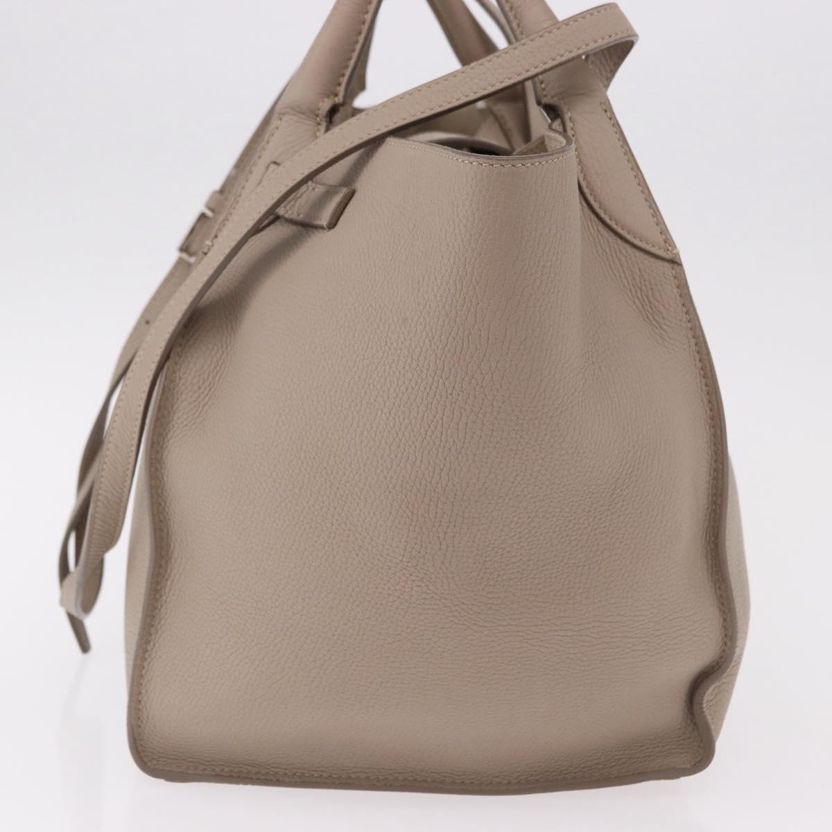 CELINE Big Bag Small Hand Bag Leather Gray Silver Auth bs36059M - Jerrillo image 3