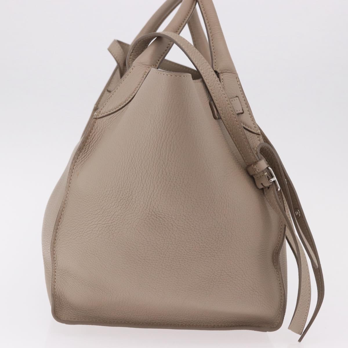 CELINE Big Bag Small Hand Bag Leather Gray Silver Auth bs36059M - Jerrillo image 4