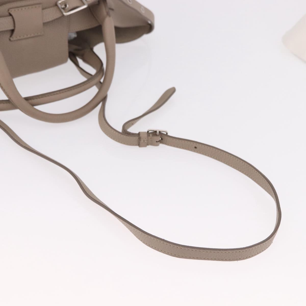 CELINE Big Bag Small Hand Bag Leather Gray Silver Auth bs36059M - Jerrillo image 8
