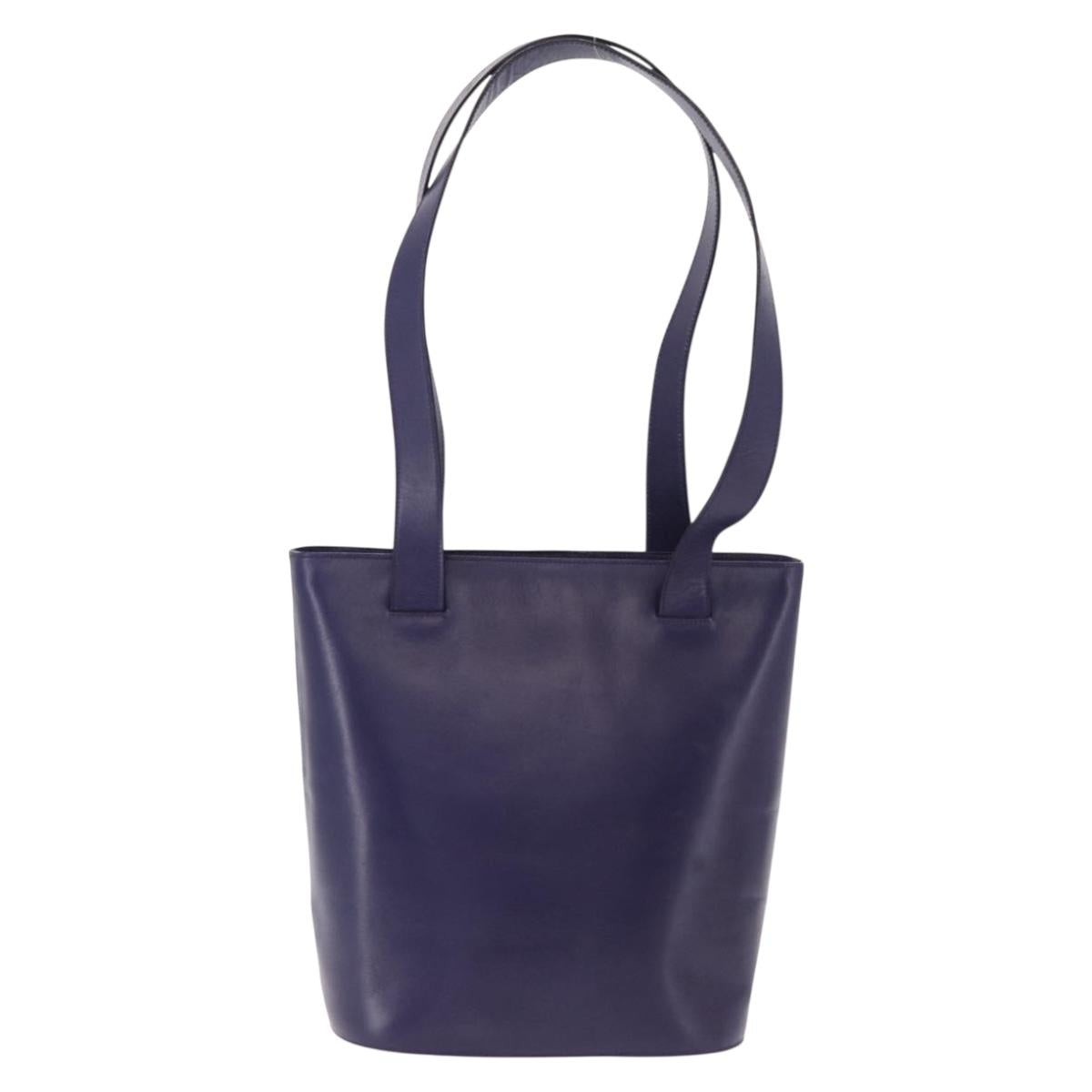 CELINE Circle Shoulder Bag Leather Purple Gold Auth bs36092A - Jerrillo image 2