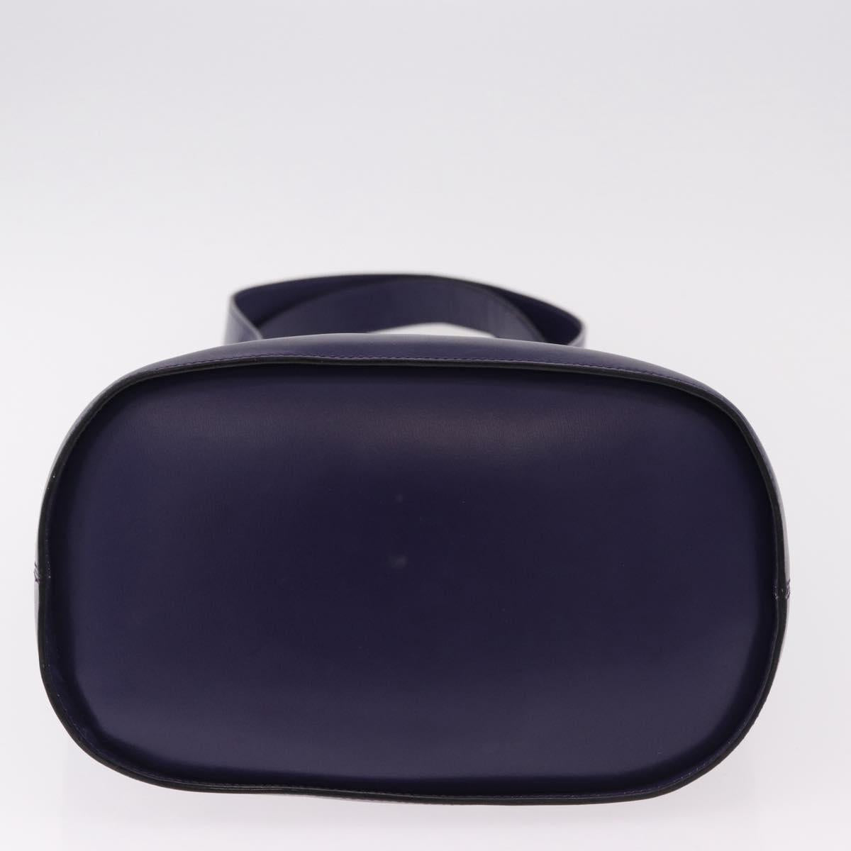 CELINE Circle Shoulder Bag Leather Purple Gold Auth bs36092A - Jerrillo image 5